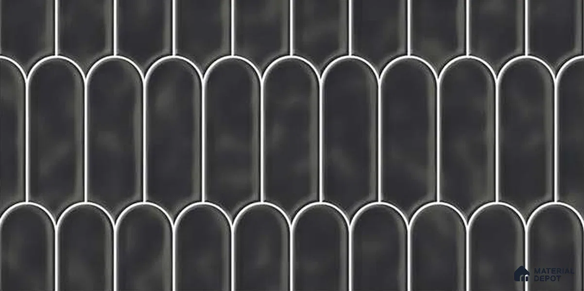 Wall Tile TL 07866 H Void Tread 2 ft x 1 ft Ceramic Glossy Finish - 9 mm | Suitable for Kitchen, Bathroom & Balcony Walls | Please Expect a Slight Variation of Pattern