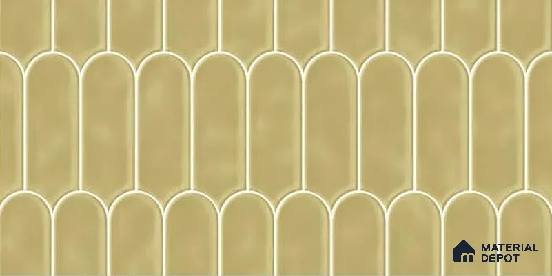 Wall Tile TL 07866 D Sunlit Peel 2 ft x 1 ft Ceramic Glossy Finish - 9 mm | Suitable for Kitchen, Bathroom & Balcony Walls | Please Expect a Slight Variation of Pattern