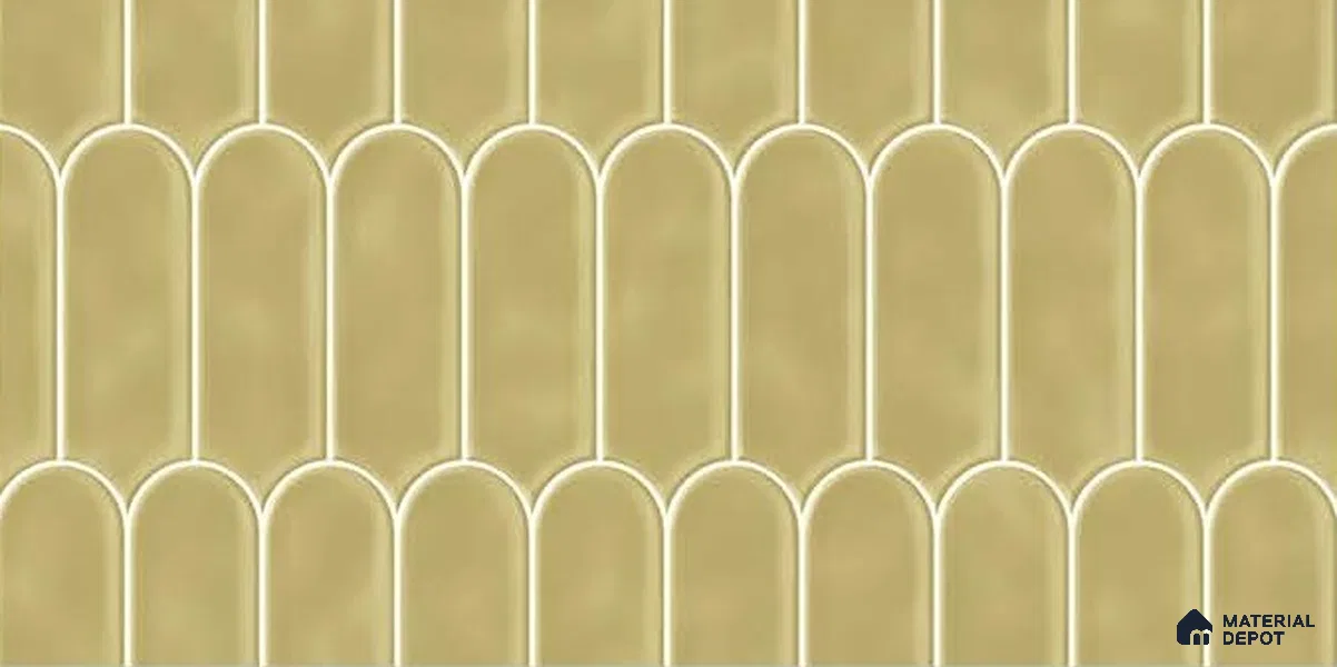 Wall Tile TL 07866 D Sunlit Peel 2 ft x 1 ft Ceramic Glossy Finish - 9 mm | Suitable for Kitchen, Bathroom & Balcony Walls | Please Expect a Slight Variation of Pattern