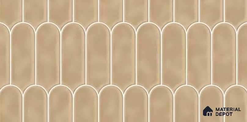 Wall Tile TL 07866 Warm Subtle 2 ft x 1 ft Ceramic Glossy Finish - 9 mm | Suitable for Kitchen, Bathroom & Balcony Walls | Please Expect a Slight Variation of Pattern