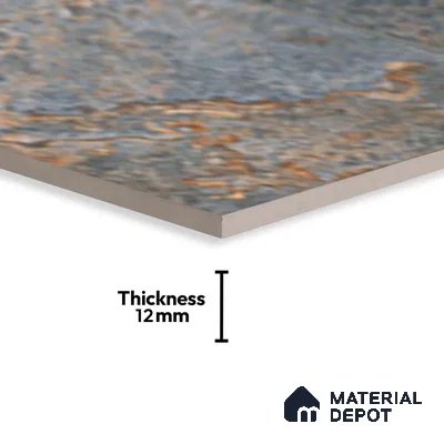 Stone Look Floor Tile TL 10431 B Slate Stone Azure-C 2 ft x 1 ft Matte Finish Vitrified Tile - 12 mm | Suitable For living Room, Bedroom, Bathroom