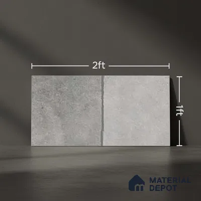 Stone Look Floor Tile TL 10431 Slate Stone Azure-A 2 ft x 1 ft Matte Finish Vitrified Tile - 12 mm | Suitable For living Room, Bedroom, Bathroom