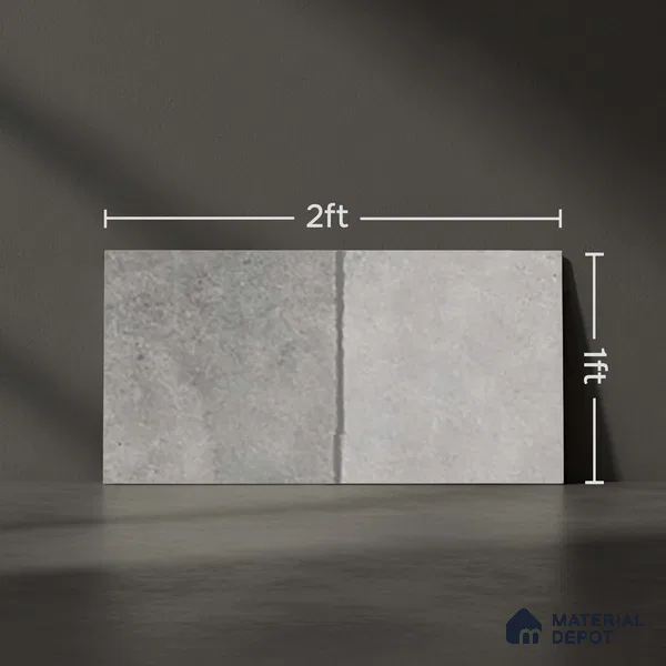 Stone Look Floor Tile TL 10431 Slate Stone Azure-A 2 ft x 1 ft Matte Finish Vitrified Tile - 12 mm | Suitable For living Room, Bedroom, Bathroom