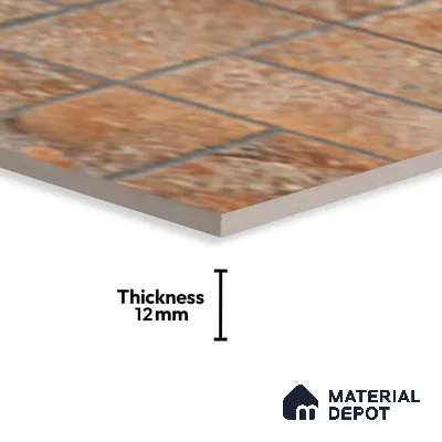Stone Look Floor Tile TL 10380 B Aspire Brown 2 ft x 1 ft Matte Finish Vitrified Tile - 12 mm | Suitable For living Room, Bedroom, Bathroom