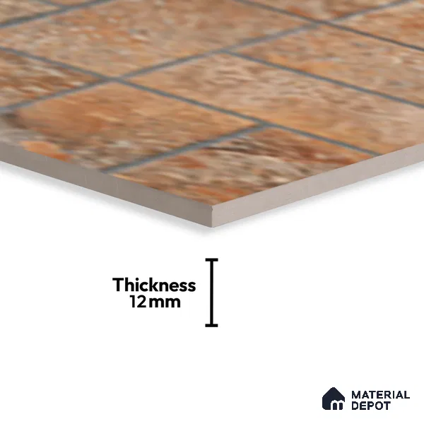 Stone Look Floor Tile TL 10380 B Aspire Brown 2 ft x 1 ft Matte Finish Vitrified Tile - 12 mm | Suitable For living Room, Bedroom, Bathroom