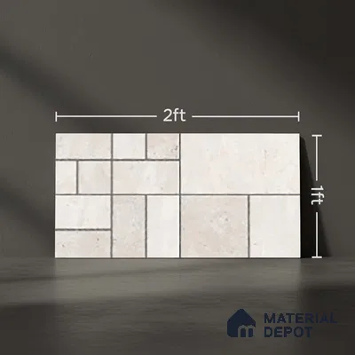 Stone Look Floor Tile TL 10380 D Aspire Crema 2 ft x 1 ft Matte Finish Vitrified Tile - 12 mm | Suitable For living Room, Bedroom, Bathroom