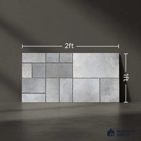 Stone Look Floor Tile TL 10380 E Aspire Greck 2 ft x 1 ft Matte Finish Vitrified Tile - 12 mm | Suitable For living Room, Bedroom, Bathroom