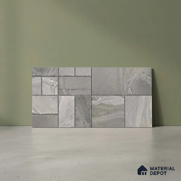 Stone Look Floor Tile TL 10380 F Aspire Grist 2 ft x 1 ft Matte Finish Vitrified Tile - 12 mm | Suitable For living Room, Bedroom, Bathroom