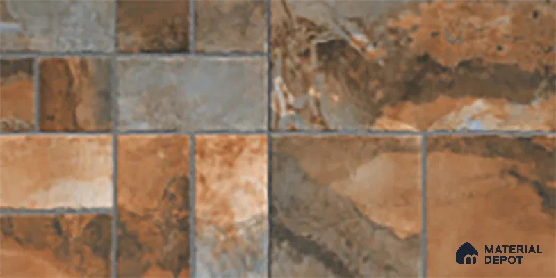 Stone Look Floor Tile TL 10380 H Aspire Rust 2 ft x 1 ft Matte Finish Vitrified Tile - 12 mm | Suitable For living Room, Bedroom, Bathroom