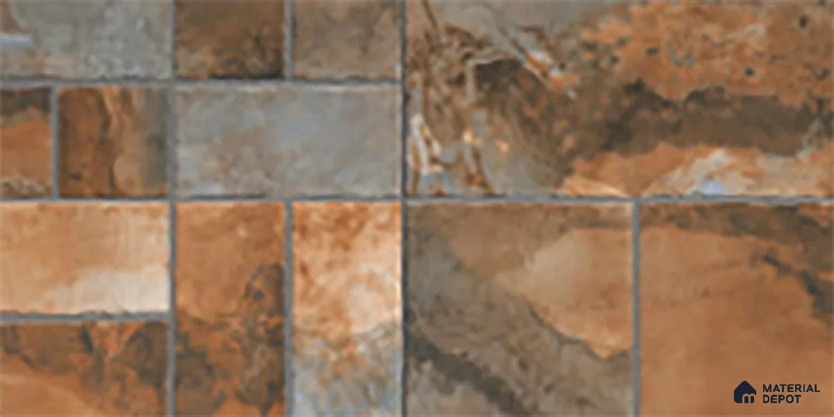 Stone Look Floor Tile TL 10380 H Aspire Rust 2 ft x 1 ft Matte Finish Vitrified Tile - 12 mm | Suitable For living Room, Bedroom, Bathroom