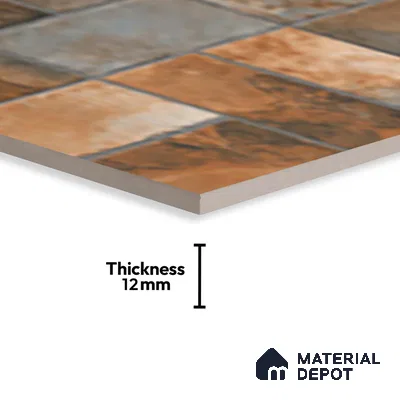 Stone Look Floor Tile TL 10380 H Aspire Rust 2 ft x 1 ft Matte Finish Vitrified Tile - 12 mm | Suitable For living Room, Bedroom, Bathroom
