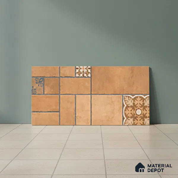 Stone Look Floor Tile TL 10380 K Aspire Oro 2 ft x 1 ft Matte Finish Vitrified Tile - 12 mm | Suitable For living Room, Bedroom, Bathroom