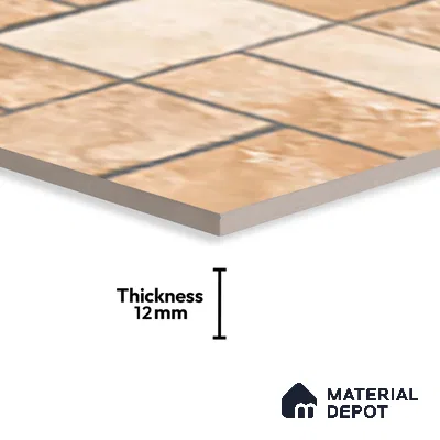 Stone Look Floor Tile TL 10380 Aspire Beige 2 ft x 1 ft Matte Finish Vitrified Tile - 12 mm | Suitable For living Room, Bedroom, Bathroom