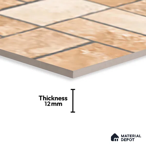 Stone Look Floor Tile TL 10380 Aspire Beige 2 ft x 1 ft Matte Finish Vitrified Tile - 12 mm | Suitable For living Room, Bedroom, Bathroom