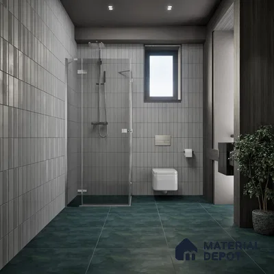 Floor & Wall Tile TL 07966 Emerald Nero 2 ft x 2 ft Vitrified Matte Finish - 9 mm | Suitable for Living Room & Bedroom