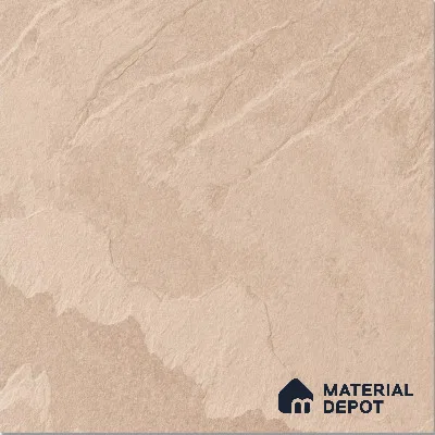 Stone Floor Tile TL 07885 Oxford Beige 2 ft x 2 ft Matte Finish Anti Skid Vitrified Tile - 12 mm | 5 Random Design | Suitable for Balcony, Terrace & Coutyard