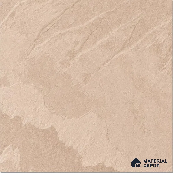 Stone Floor Tile TL 07885 Oxford Beige 2 ft x 2 ft Matte Finish Anti Skid Vitrified Tile - 12 mm | 5 Random Design | Suitable for Balcony, Terrace & Coutyard
