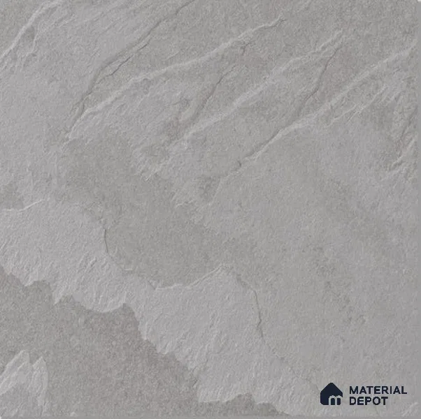 Stone Floor Tile TL 07885 C Oxford Grey 2 ft x 2 ft Matte Finish Anti Skid Vitrified Tile - 12 mm | 5 Random Design | Suitable for Balcony, Terrace & Coutyard