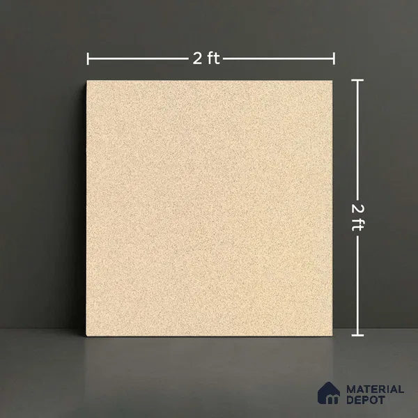 Stone Floor Tile TL 10488 D Dense Sahara 2 ft x 2 ft Matte Finish Anti Skid Outdoor Parking Vitrified Tile - 16 mm | Suitable for Parking, Balcony, Terrace & Coutyard