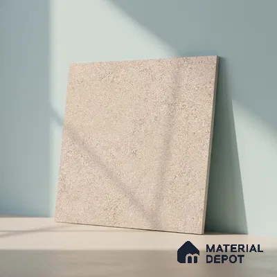 Stone Floor Tile TL 07666 B Prime Rialto Beige 2 ft x 2 ft Punch Finish Vitrified Fullbody  Tile - 16 mm | Suitable for Living Room, Bedroom & Bathroom (Sample)