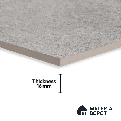 Stone Floor Tile TL 07666 C Prime Rialto Grey 2 ft x 2 ft Punch Finish Anti Skid Outdoor Parking Vitrified Fullbody Tile - 16 mm | Suitable for Bathroom, Corridor, High Traffic Areas