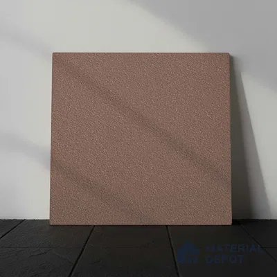 Stone Floor Tile TL 07645 C Earthstone Brown 2 ft x 2 ft Punch Finish Anti Skid Outdoor Parking Vitrified Fullbody Tile - 16 mm | Suitable for Bathroom, Corridor, High Traffic Areas