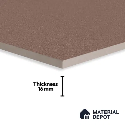 Stone Floor Tile TL 07645 C Earthstone Brown 2 ft x 2 ft Punch Finish Anti Skid Outdoor Parking Vitrified Fullbody Tile - 16 mm | Suitable for Bathroom, Corridor, High Traffic Areas