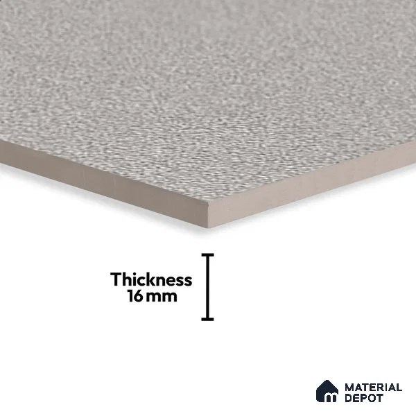 Stone Floor Tile TL 07645 D Earthstone Light Grey 2 ft x 2 ft Punch Finish Anti Skid Outdoor Parking Vitrified Fullbody Tile - 16 mm | Suitable for Bathroom, Corridor, High Traffic Areas