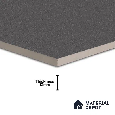 Stone Floor Tile TL 07583 D Fine Stone Antracita 2 ft x 2 ft Matte Finish Vitrified Tile - 9 mm  | Suitable For Bathroom, Terrace & Balcony
