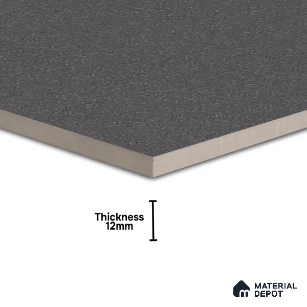 Stone Floor Tile TL 07583 D Fine Stone Antracita 2 ft x 2 ft Matte Finish Vitrified Tile - 9 mm  | Suitable For Bathroom, Terrace & Balcony