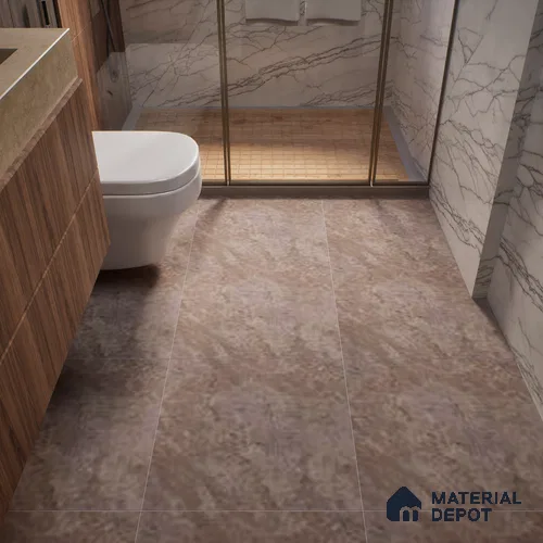 Stone Floor Tile TL 07606 B Sahara Benta Walnut 2 ft x 2 ft Matte Finish Anti Skid Vitrified Tile - 12 mm | Suitable for Balcony, Terrace & Coutyard