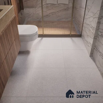 Stone Floor Tile TL 07582 D Rock Infinity Bianco 2 ft x 2 ft Matte Finish Anti Skid Vitrified Tile - 12 mm | Suitable for Balcony, Terrace & Coutyard