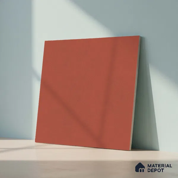Plain Look Wall Tile TL 10439 B Vibrant Red 2 ft x 2 ft Matte Finish Vitrified Tile - 9 mm | Suitable For living Room, Bedroom, Bathroom