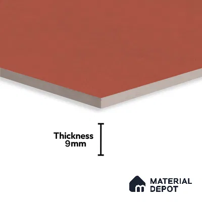 Plain Look Wall Tile TL 10439 B Vibrant Red 2 ft x 2 ft Matte Finish Vitrified Tile - 9 mm | Suitable For living Room, Bedroom, Bathroom
