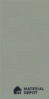 Green Punch Wall Tile TL 07428 B Prestige Royal Triad Elemento Kota 4 ft x 2 ft Vitrified Matte Finish - 9 mm |  Suitable for Living Room, Bedroom, Bathroom