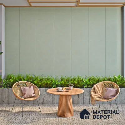 Green Punch Wall Tile TL 07428 B Prestige Royal Triad Elemento Kota 4 ft x 2 ft Vitrified Matte Finish - 9 mm |  Suitable for Living Room, Bedroom, Bathroom