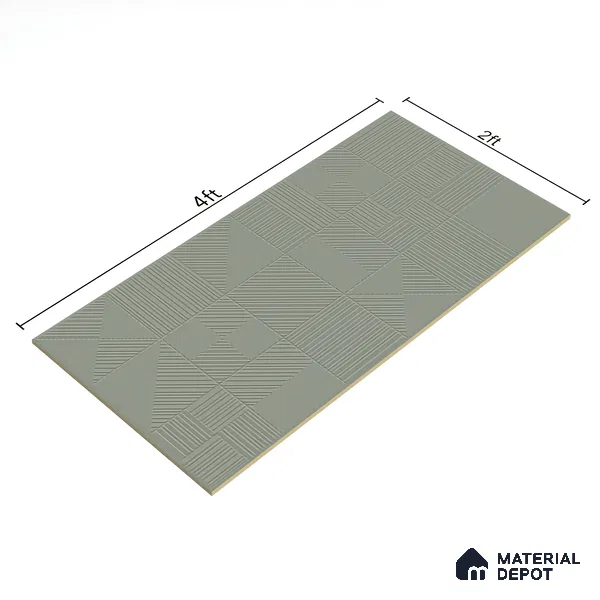 Green Punch Wall Tile TL 07428 B Prestige Royal Triad Elemento Kota 4 ft x 2 ft Vitrified Matte Finish - 9 mm |  Suitable for Living Room, Bedroom, Bathroom