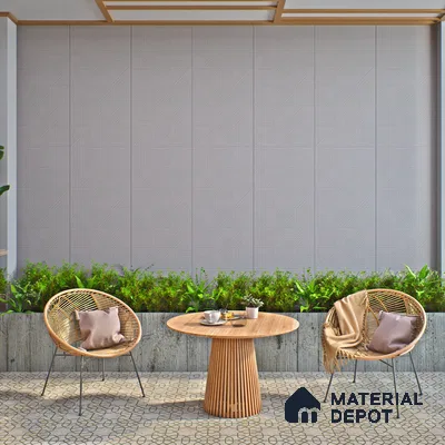 Grey Punch Wall Tile TL 07428 F Prestige Royal Triad Elemento Grigio 4 ft x 2 ft Vitrified Matte Finish - 9 mm |  Suitable for Living Room, Bedroom, Bathroom (Sample)