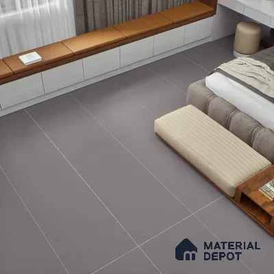 Black Plain Floor & Wall Tile TL 07428 G  Royal Elemento Nero 4 ft x 2 ft Vitrified Matte Finish - 9 mm |  Suitable for Living Room, Bedroom, Bathroom (Sample)