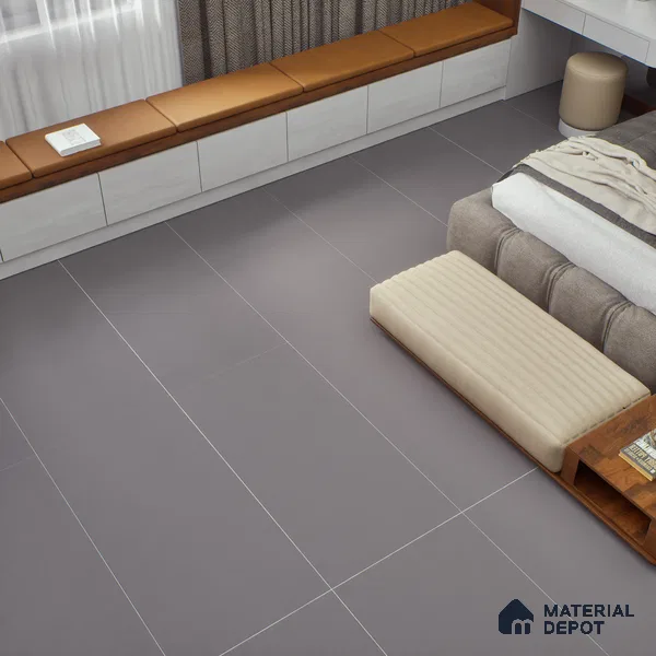 Black Plain Floor & Wall Tile TL 07428 G  Royal Elemento Nero 4 ft x 2 ft Vitrified Matte Finish - 9 mm |  Suitable for Living Room, Bedroom, Bathroom (Sample)