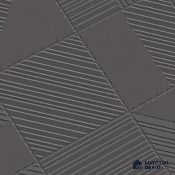 Black Punch Wall Tile TL 07428 H Prestige Royal Triad Elemento Nero 4 ft x 2 ft Vitrified Matte Finish - 9 mm |  Suitable for Living Room, Bedroom, Bathroom (Sample)