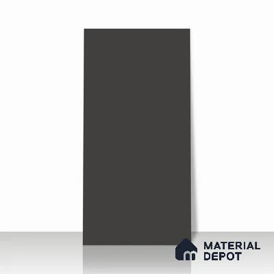 Black Plain Floor & Wall Tile TL 07428 I  Royal Elemento Black 4 ft x 2 ft Full Body Vitrified Matte Finish - 9 mm |  Suitable for Living Room, Bedroom, Bathroom (Sample)