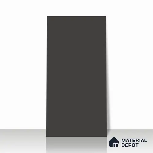 Black Plain Floor & Wall Tile TL 07428 I  Royal Elemento Black 4 ft x 2 ft Full Body Vitrified Matte Finish - 9 mm |  Suitable for Living Room, Bedroom, Bathroom