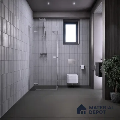 Black Plain Floor & Wall Tile TL 07428 I  Royal Elemento Black 4 ft x 2 ft Full Body Vitrified Matte Finish - 9 mm |  Suitable for Living Room, Bedroom, Bathroom (Sample)