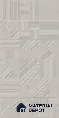 Grey Punch Wall Tile TL 07428 L Prestige Royal Triad Elemento Gris 4 ft x 2 ft Vitrified Matte Finish - 9 mm |  Suitable for Living Room, Bedroom, Bathroom (Sample)