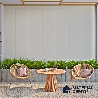 Grey Punch Wall Tile TL 07428 L Prestige Royal Triad Elemento Gris 4 ft x 2 ft Vitrified Matte Finish - 9 mm |  Suitable for Living Room, Bedroom, Bathroom (Sample)