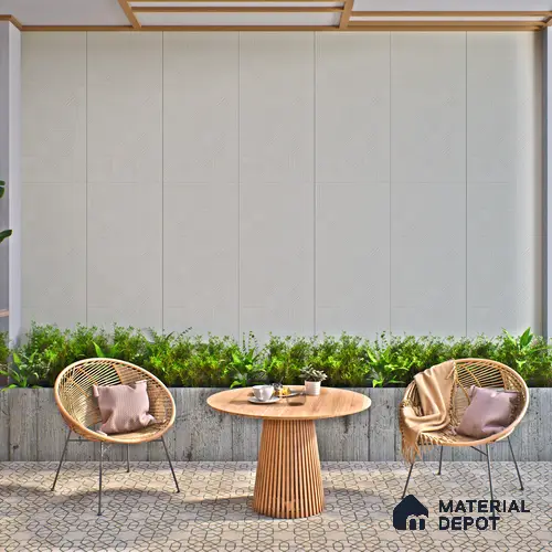 Grey Punch Wall Tile TL 07428 L Prestige Royal Triad Elemento Gris 4 ft x 2 ft Vitrified Matte Finish - 9 mm | Suitable for Living Room, Bedroom, Bathroom