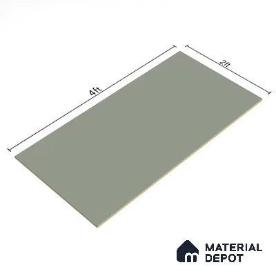 Green Plain Floor & Wall Tile TL 07428  Royal Elemento Kota 4 ft x 2 ft Vitrified Matte Finish - 9 mm |  Suitable for Living Room, Bedroom, Bathroom