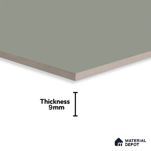 Green Plain Floor & Wall Tile TL 07428 Royal Elemento Kota 4 ft x 2 ft Vitrified Matte Finish - 9 mm | Suitable for Living Room, Bedroom, Bathroom