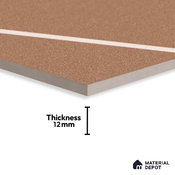 Stone Floor Tile TL 10480 20 inch x 20 inch - Vitrified Matte Finish -12 mm | Suitable for Parking, Balcony & Terrace | Pattern Alignment May Vary | 2-3 mm Spacer is Mandatory
